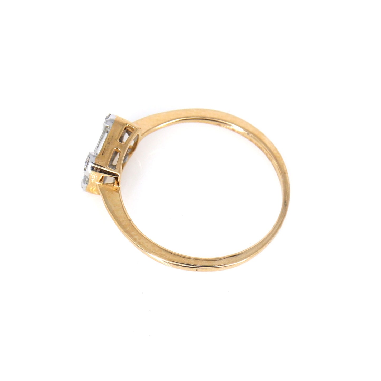 Baguette Cut Ring 18K Gold