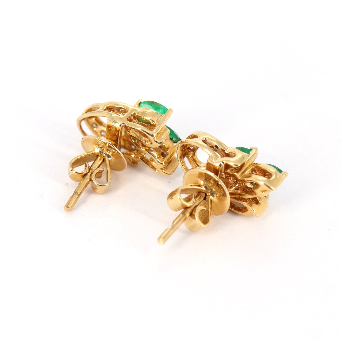 Unique Design Yellow Earring 14K Gold