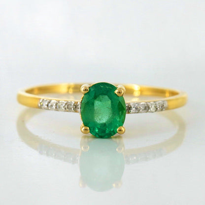 Emerald Ring 14K Gold