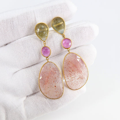Yellow Dangling Earring 18K Gold