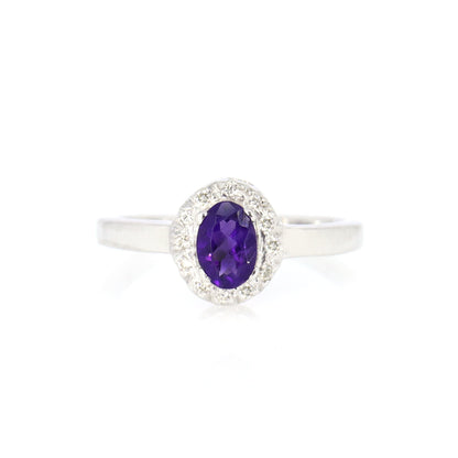 Amethyst Ring 18K Gold
