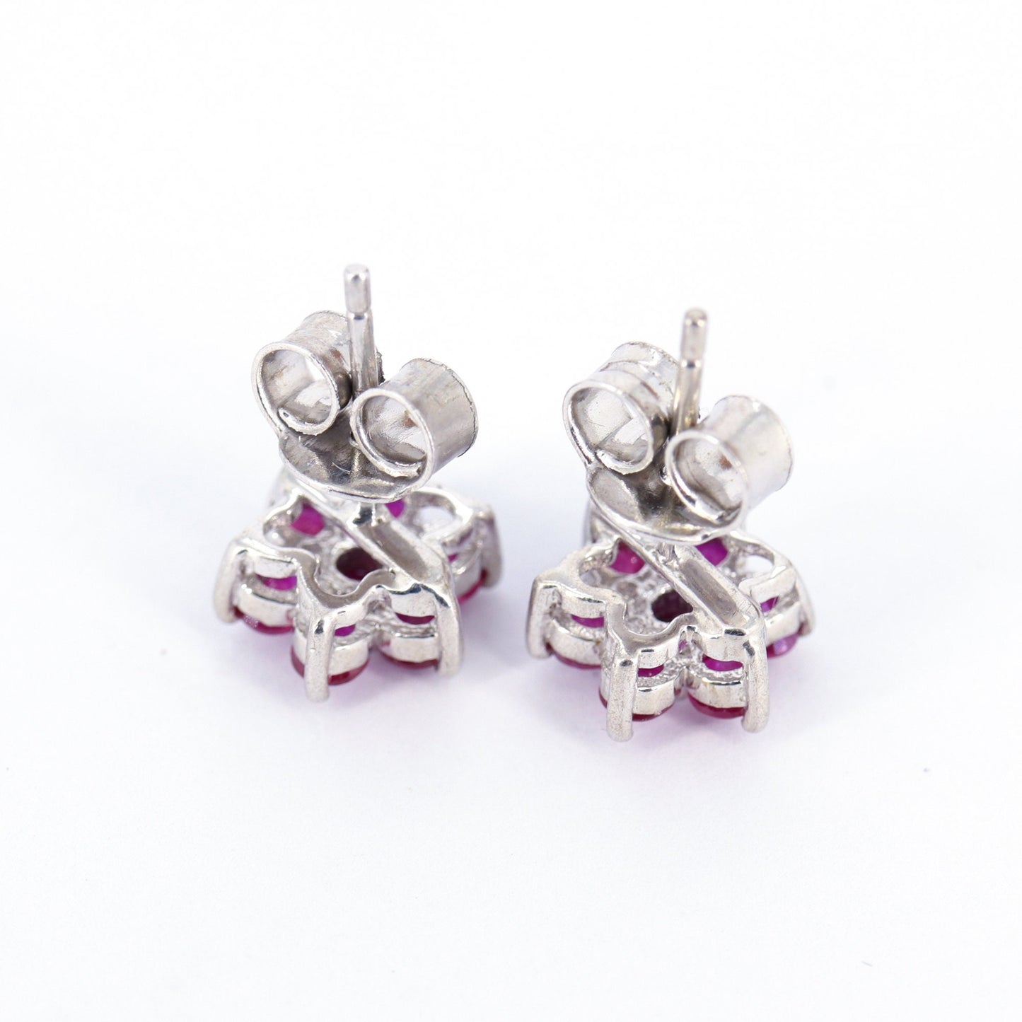 925 Sterling Studs Ruby Studs Birthday Sister Studs Earring Silver