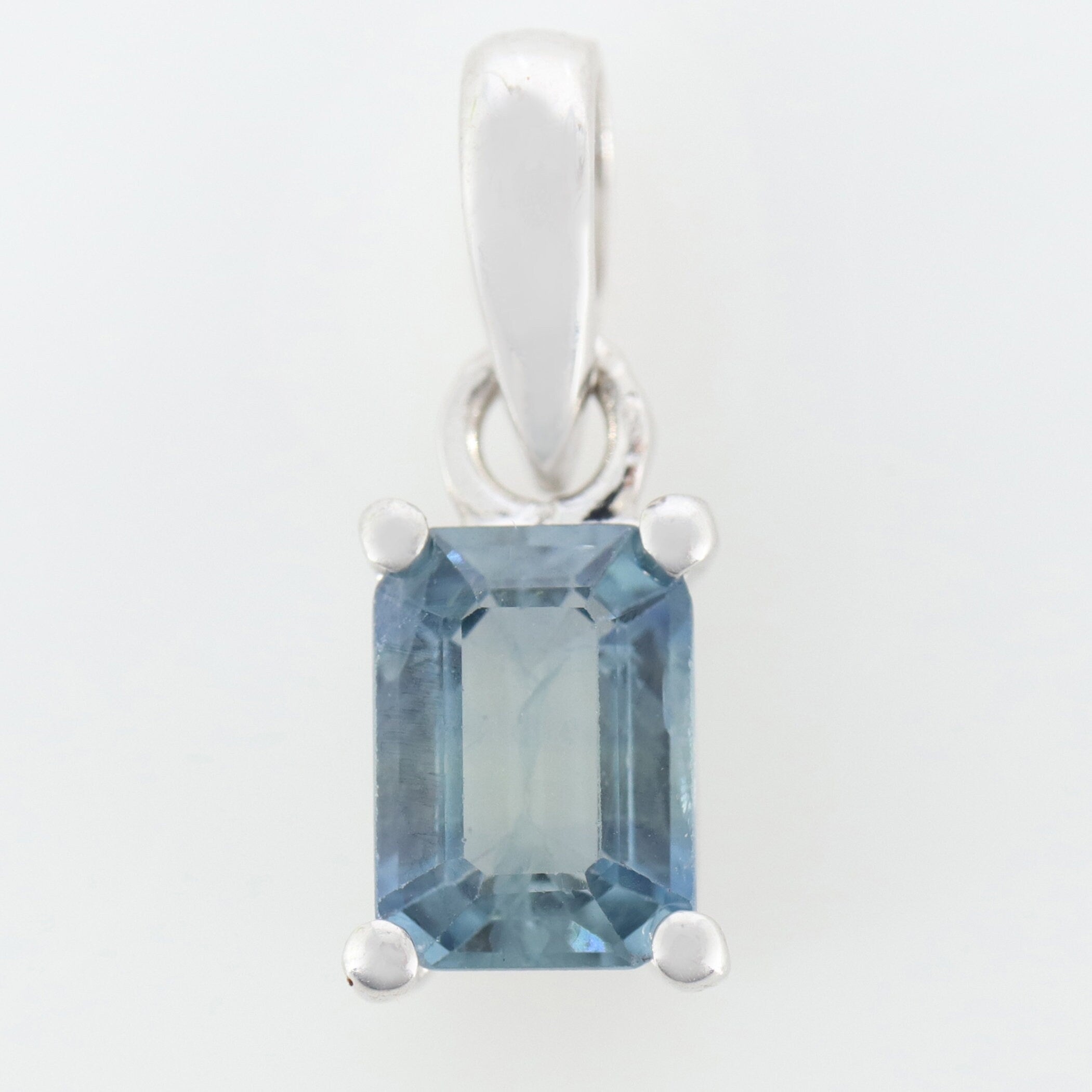 Blue Sapphire Necklace Silver