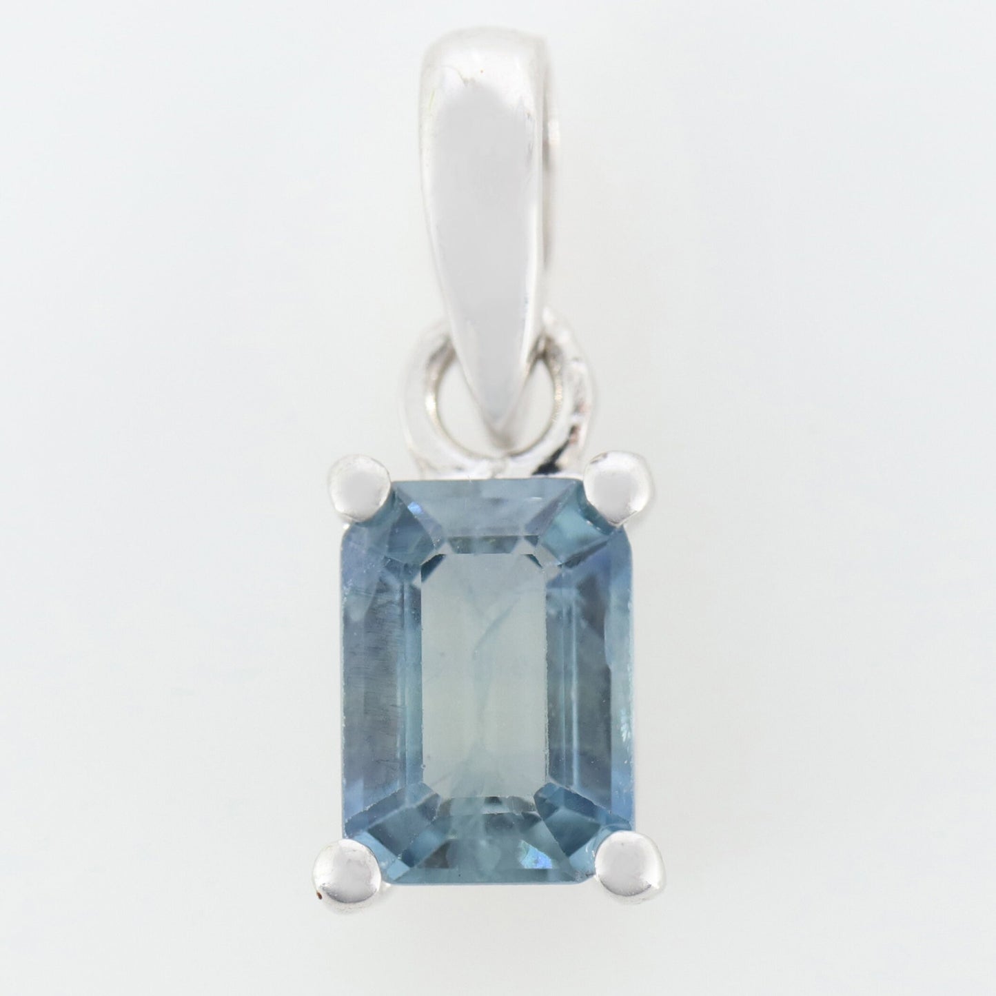 Blue Sapphire Necklace Silver