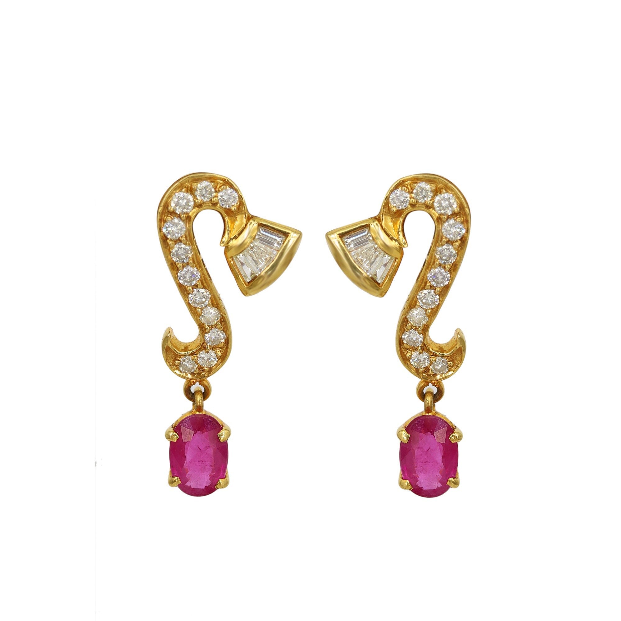 Ruby Earring 18K Gold