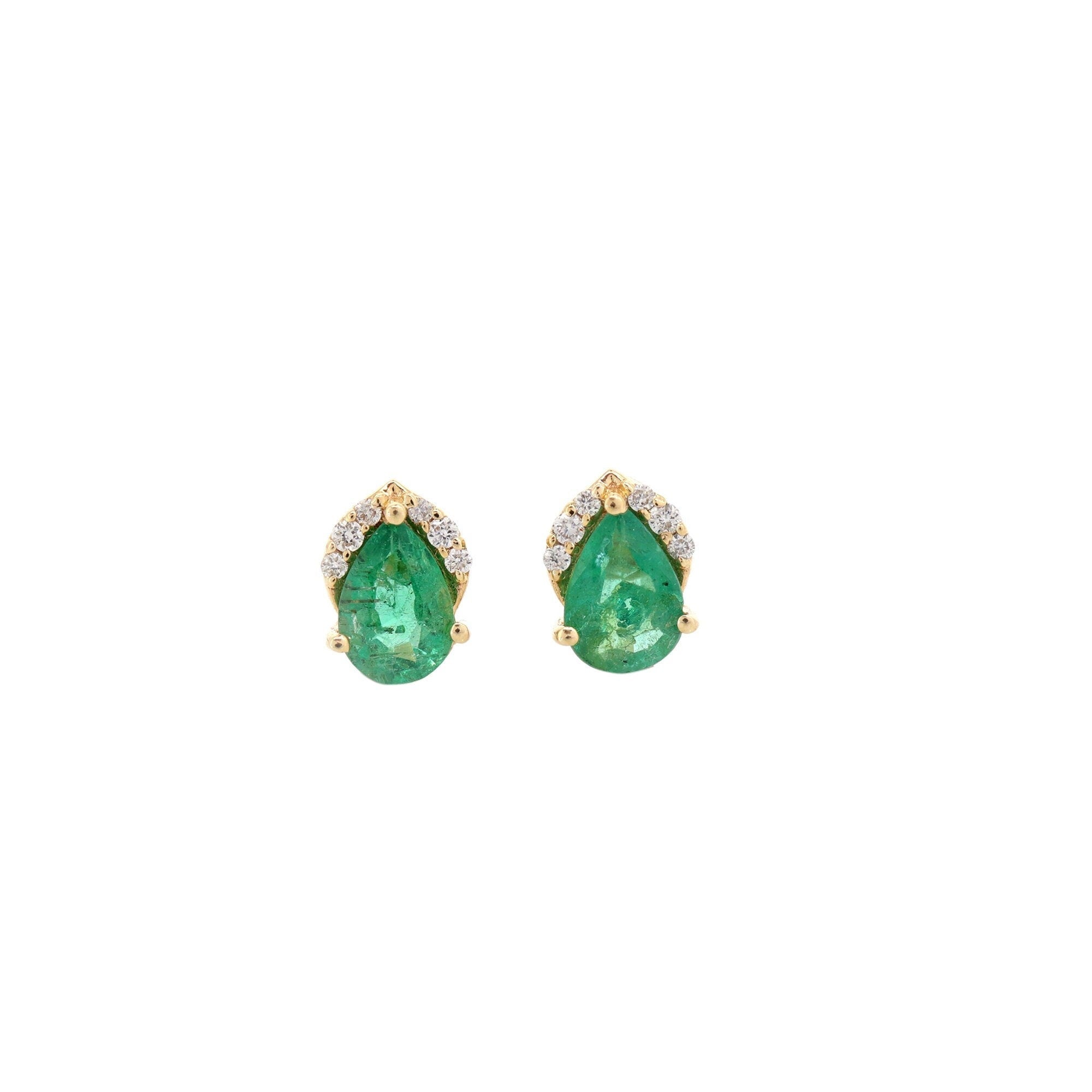Emerald Earring 14K Gold