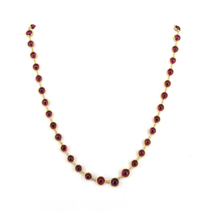 Ruby Necklace 18K Gold