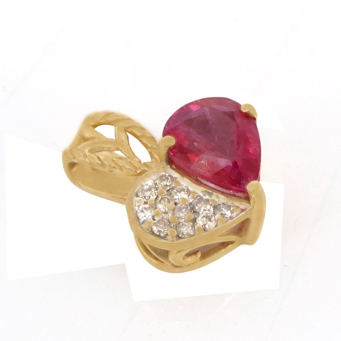 Heart Shape Pendant 14K Gold