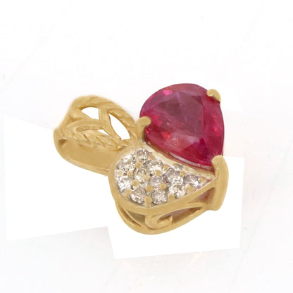 Heart Shape Pendant 14K Gold