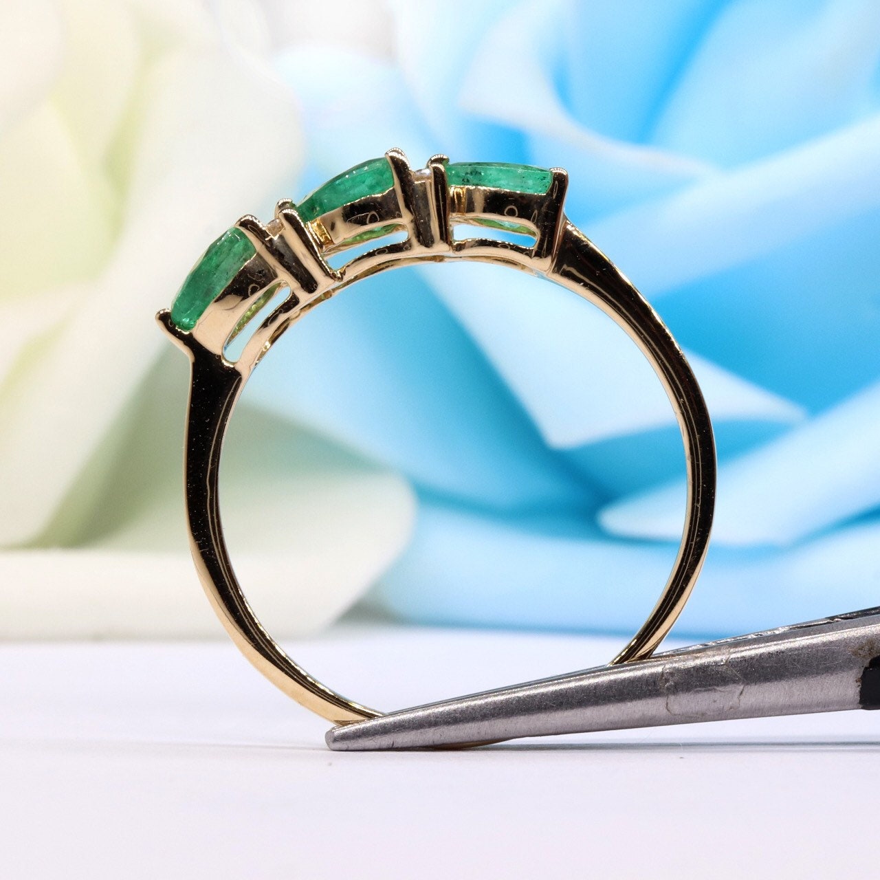 Emerald Ring 14K Gold