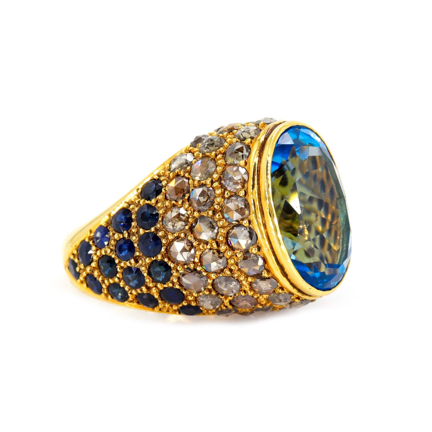 Stunning Victorian Antique Yellow Ring 18K Gold