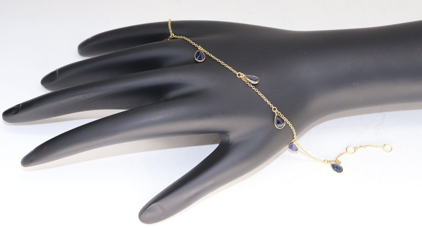 Sapphire Bracelet 18K Gold