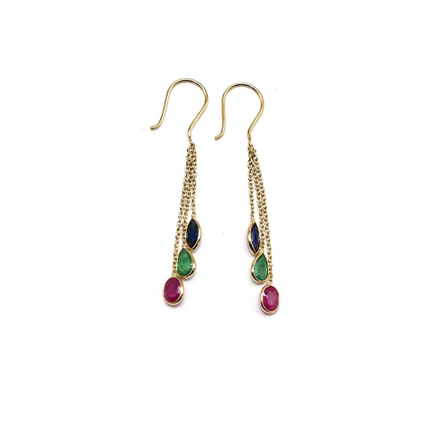 Yellow Handmade Earring 18K Gold