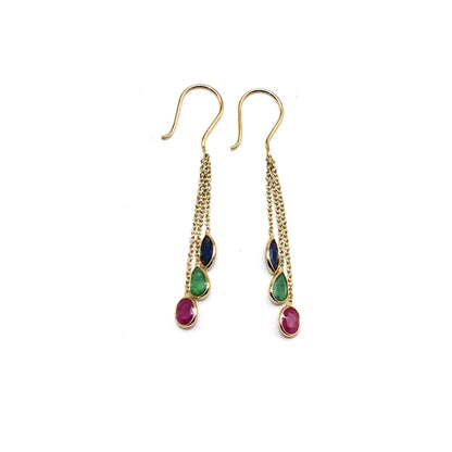Yellow Handmade Earring 18K Gold