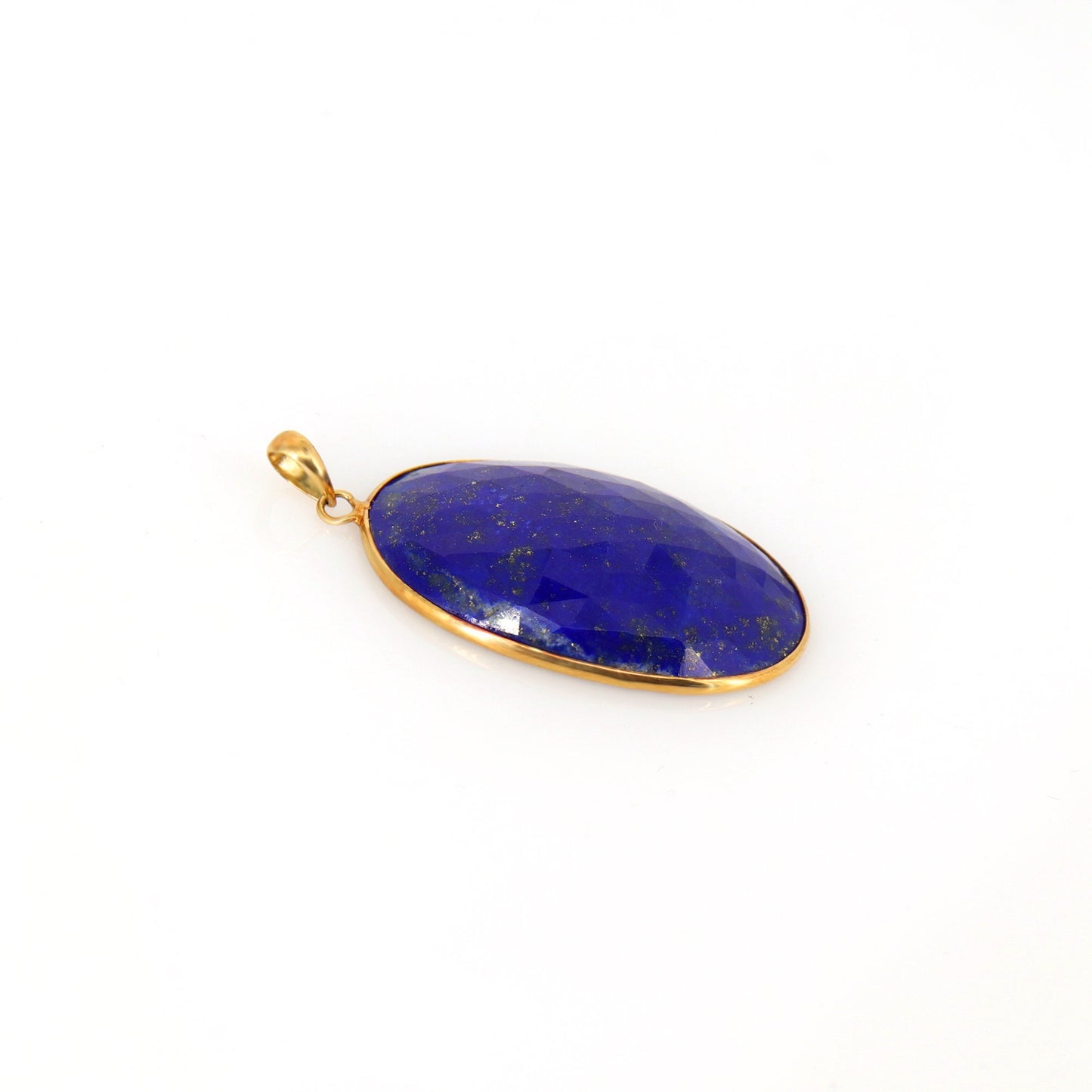 Lapis Lazuli Pendant 14K Gold
