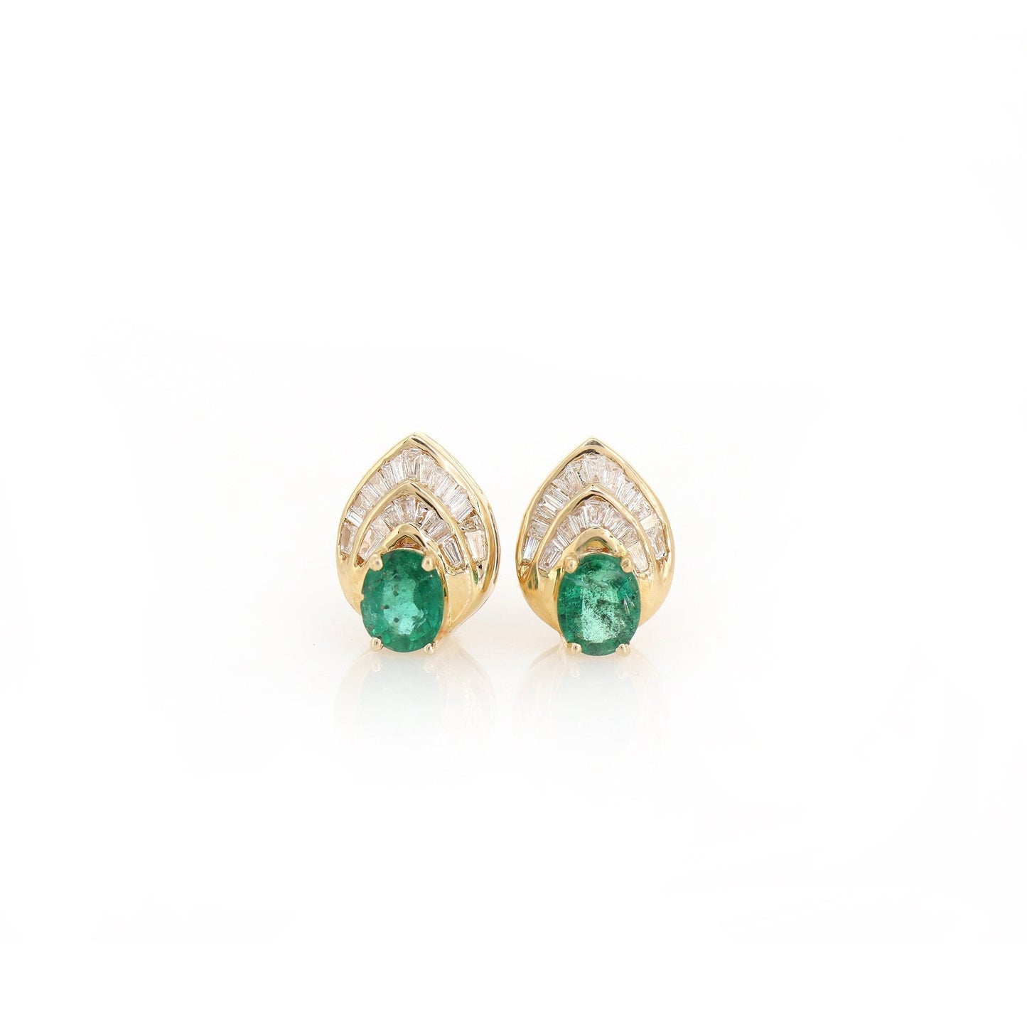 Emerald Earring 14K Gold