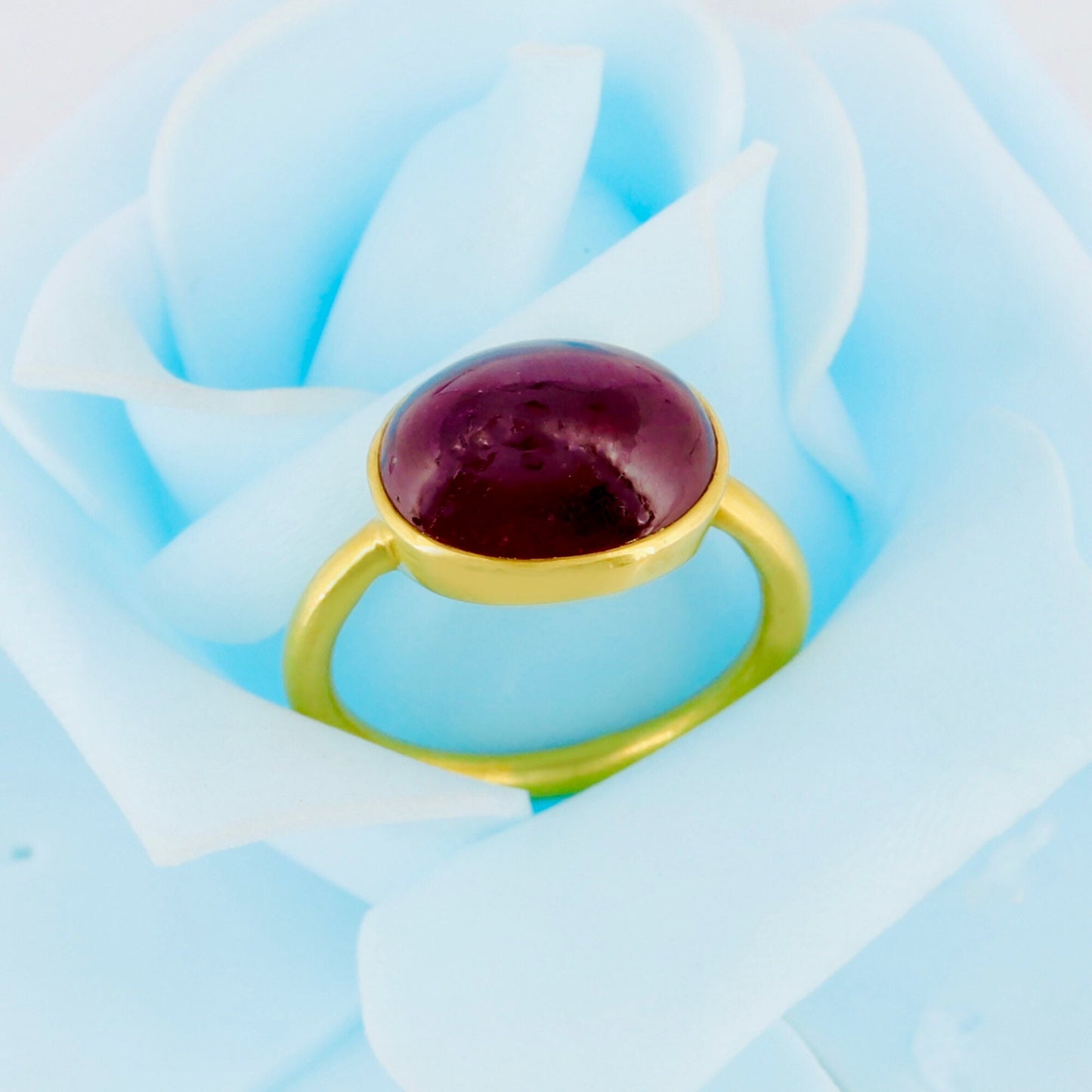 Yellow Ruby Ring 14K Gold