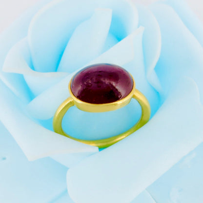 Yellow Ruby Ring 14K Gold
