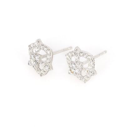 White Studs 0.64 Earring 18K Gold
