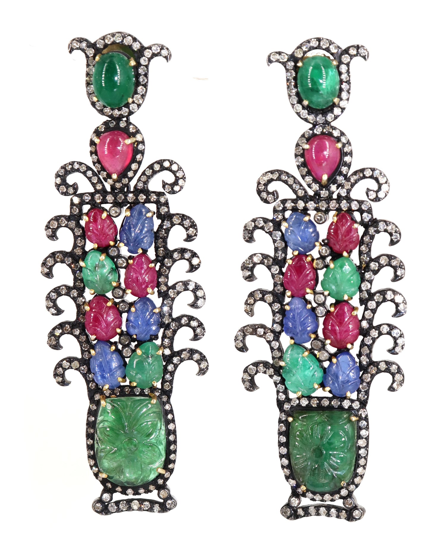 Exclusively Designed Vintage Replica Victorian Earring Gold