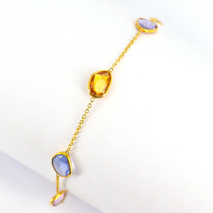 Multi Sapphire Bracelet 18K Gold