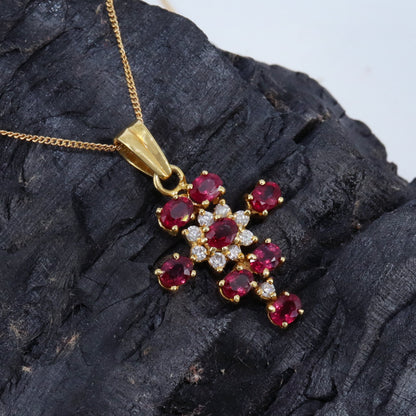 Ruby Pendant 18K Gold