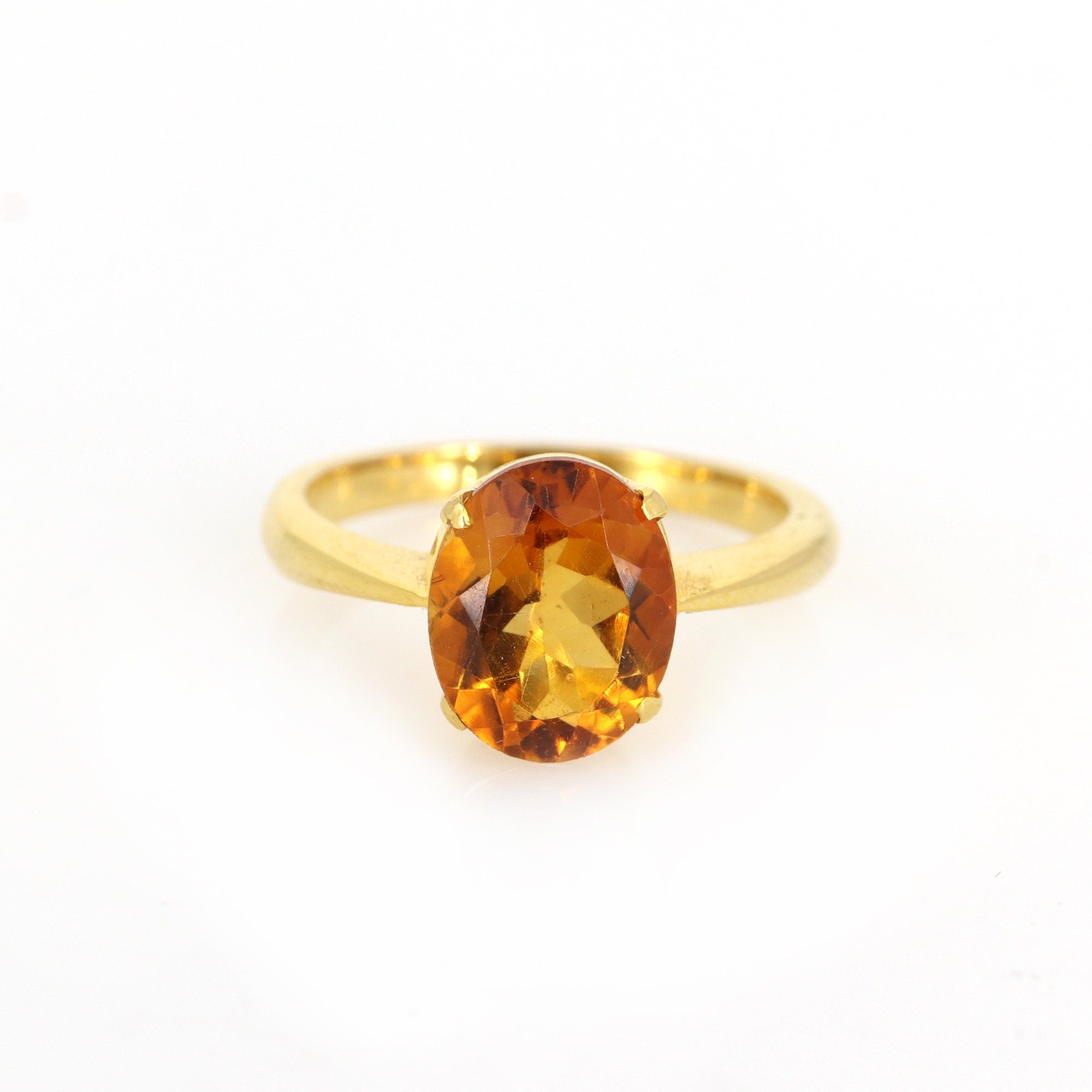 Citrine Ring 18K Gold