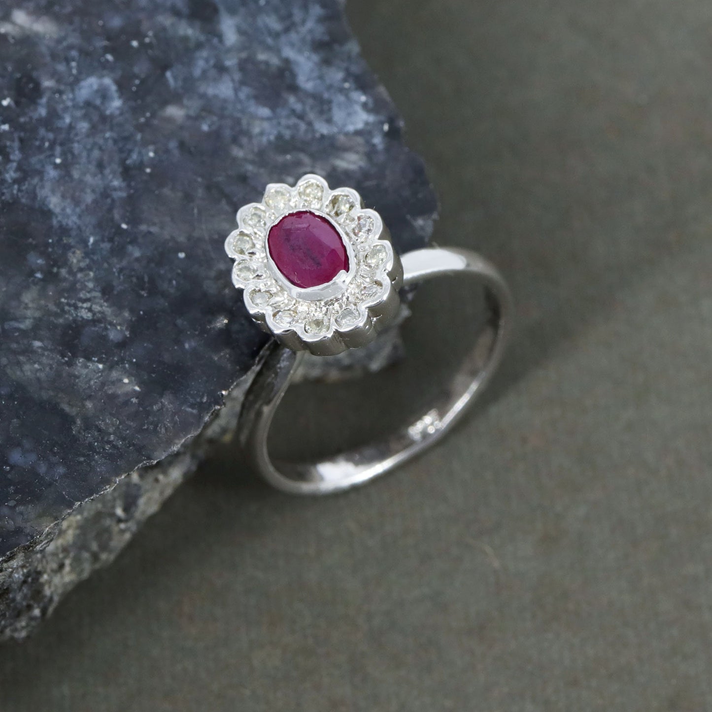 Ruby Ring Silver