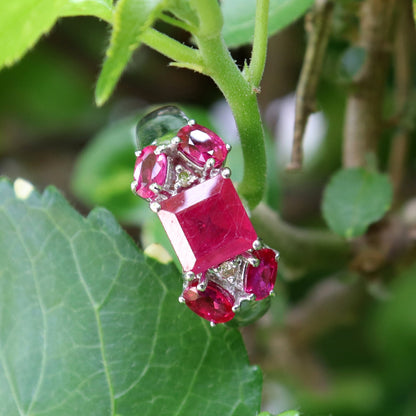 Handmade Ruby & Ring Silver