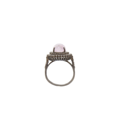 Pink Tourmaline Ring Silver