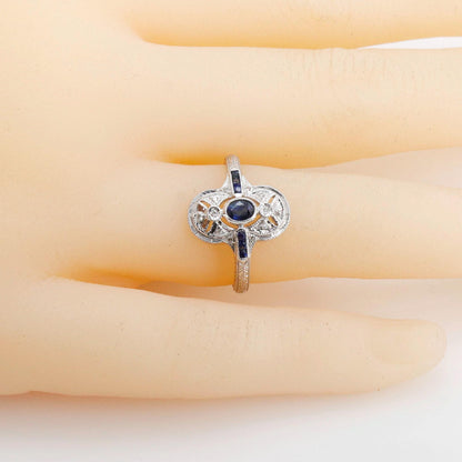 Classic Sapphire Ring 14K Gold