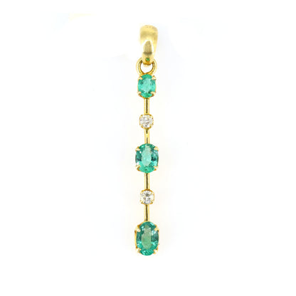 Straight Style Pendant 18K Gold