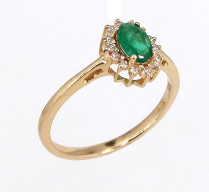 Emerald Ring 14K Gold