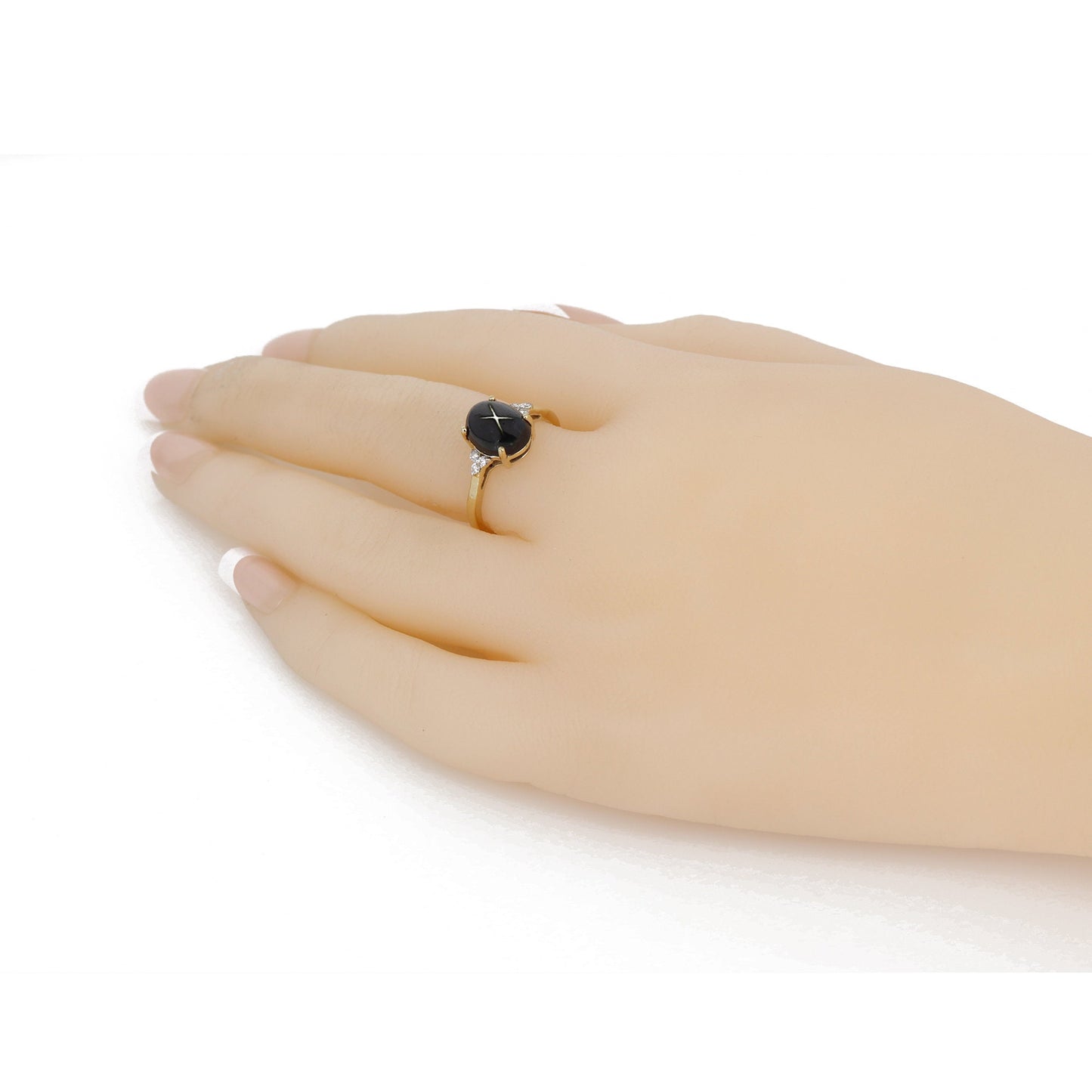Black Star Ring 14K Gold
