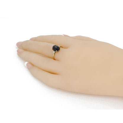Black Star Ring 14K Gold