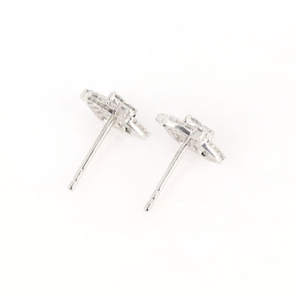 White Studs 0.64 Earring 18K Gold