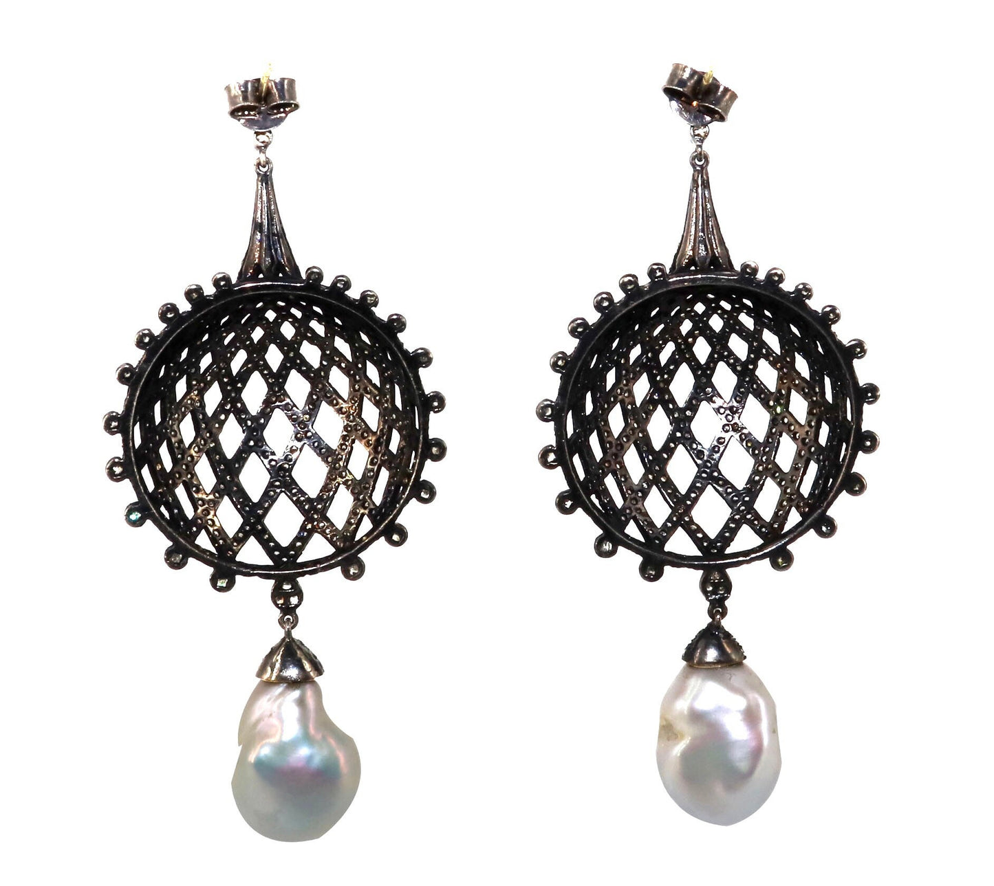 Exclusively Designed Vintage Replica Victorian Earring Gold