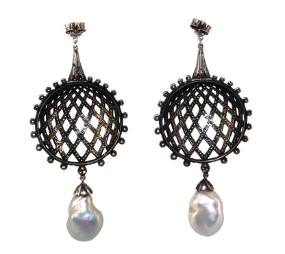 Exclusively Designed Vintage Replica Victorian Earring Gold