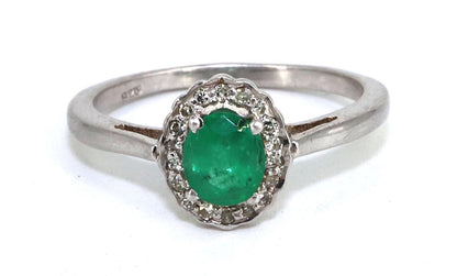 925 Sterling White Rhodium Beautiful Ring Gold