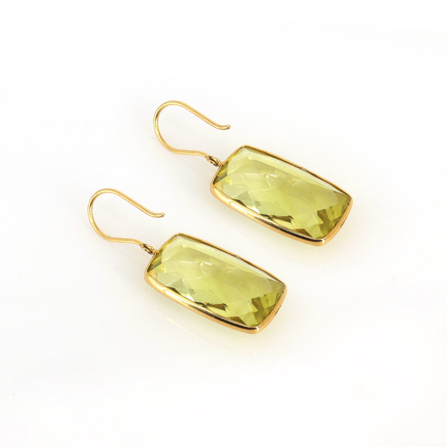 Lemon Topaz Statement Earring 18K Gold