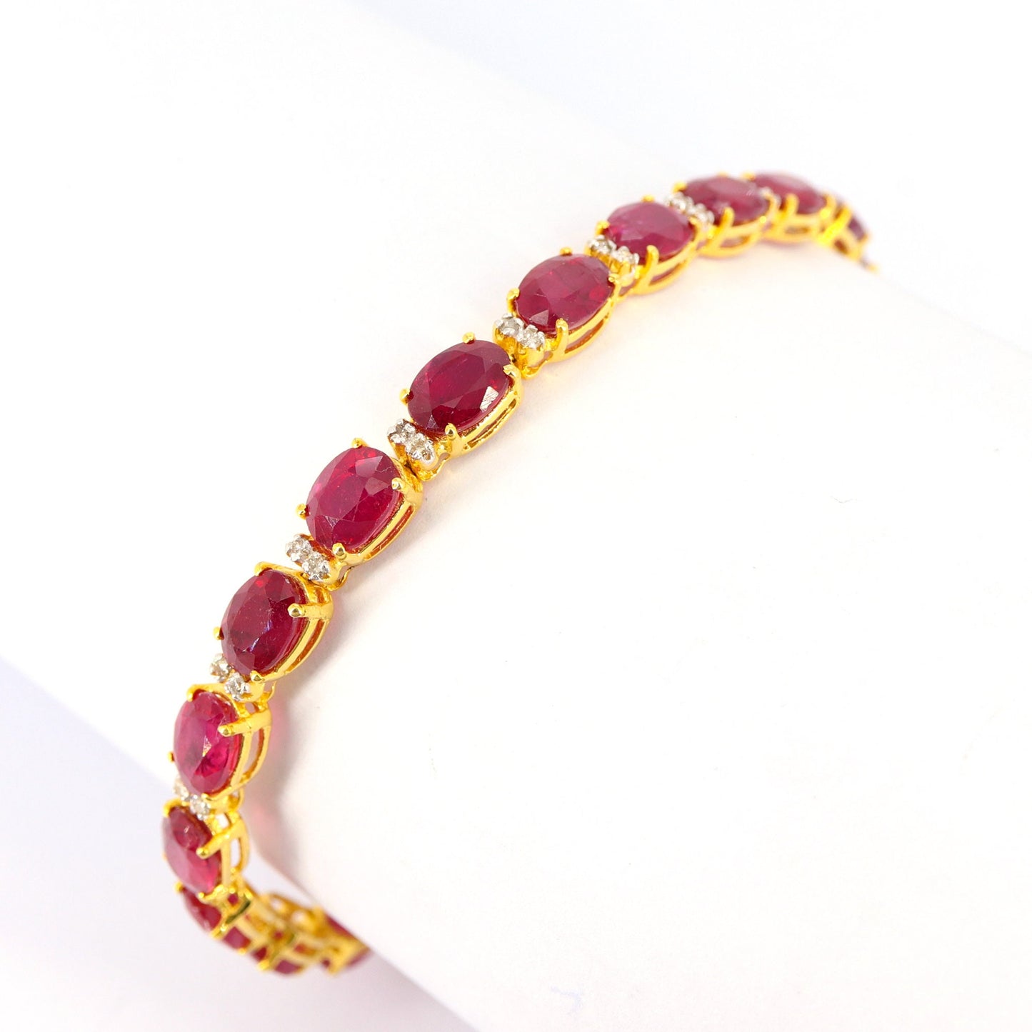 Ruby Bracelet 14K Gold