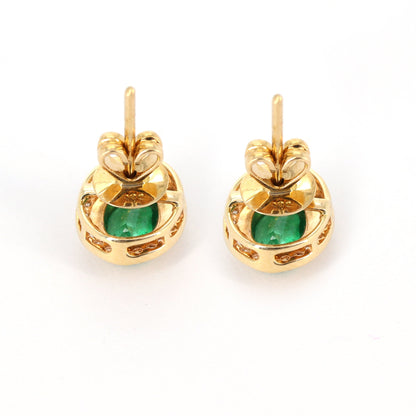 Halo Style Earring 14K Gold