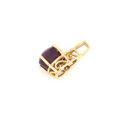 Star Ruby Necklace 14K Gold