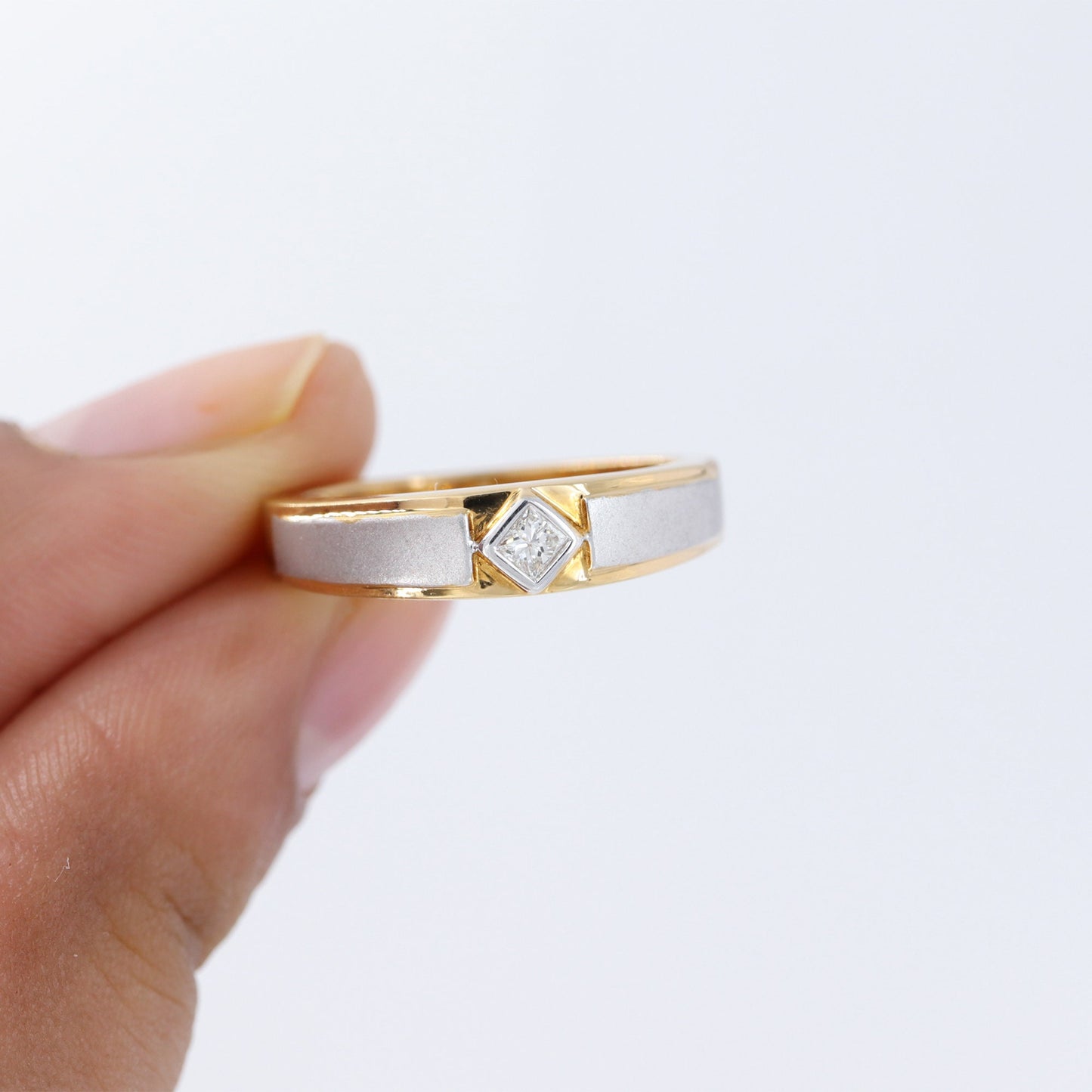 Princess Cut Ring 14K Gold
