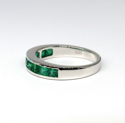 White Emerald Ring 14K Gold