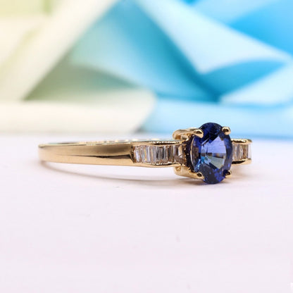Sapphire Ring 14K Gold