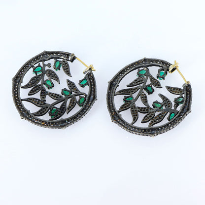 Emerald Gemstone Earring