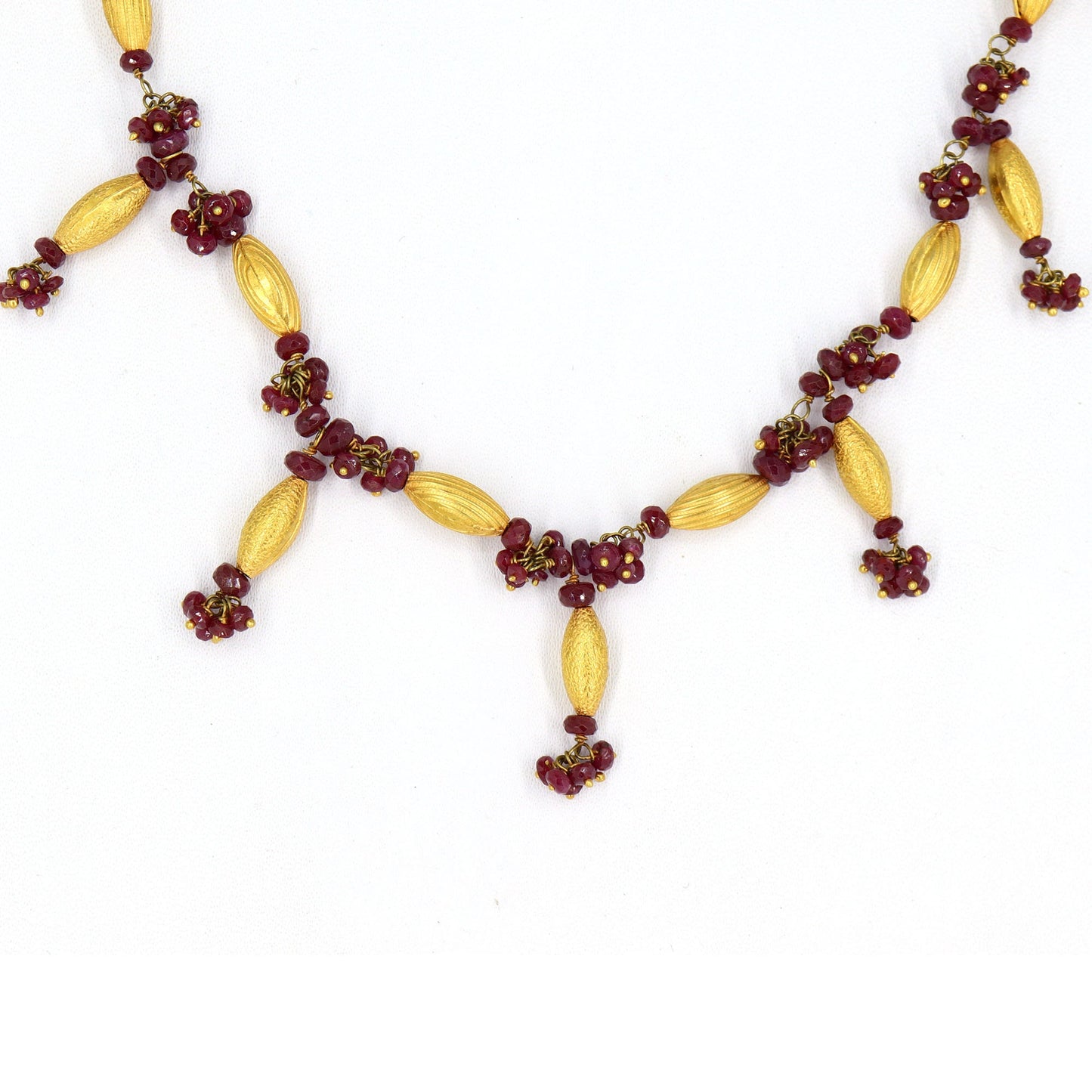 Ruby Yellow Necklace 18K Gold