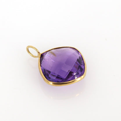 Amethyst Pendant 18K Gold