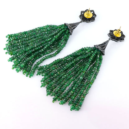 Emerald Tsavorite Earring
